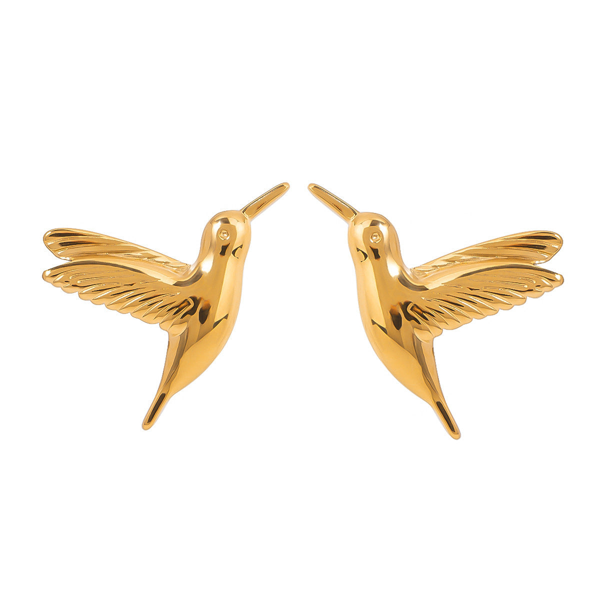 Golden Dove Stud Earring