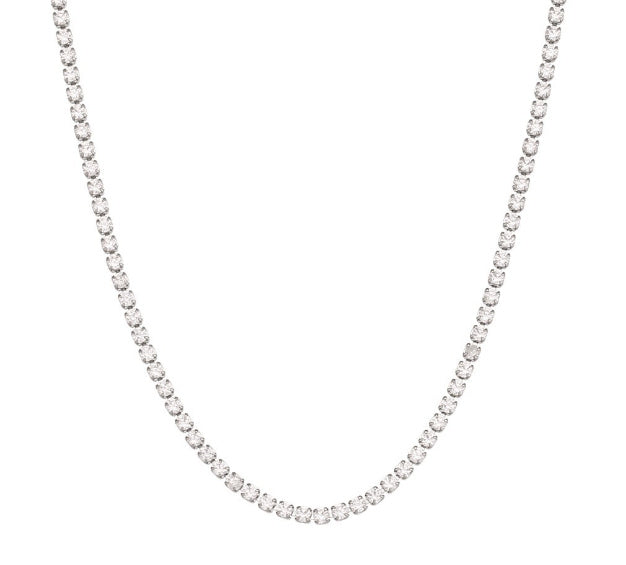 Classic Tennis Charm Necklace