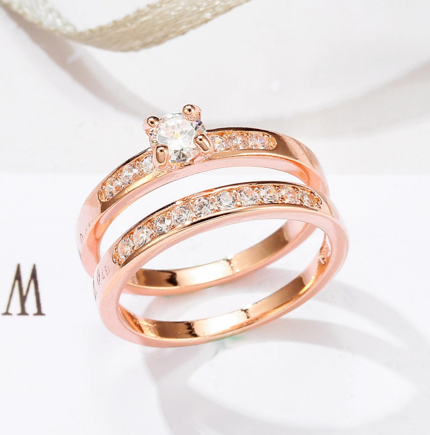 Eternal Rose & Diamond Sparkle Ring