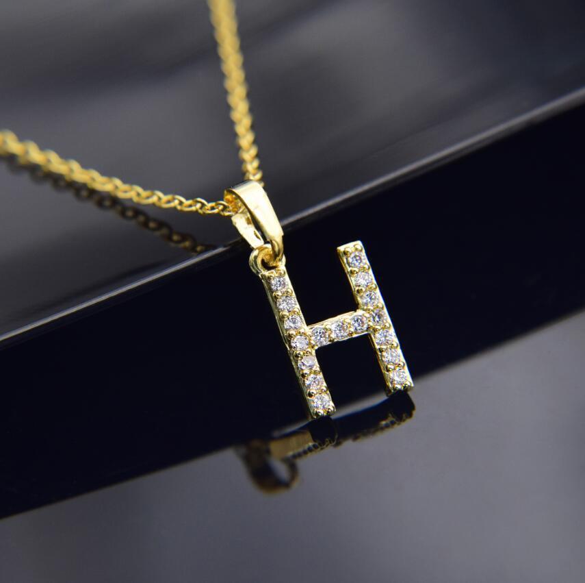 Elegant Zircon Initial Necklace