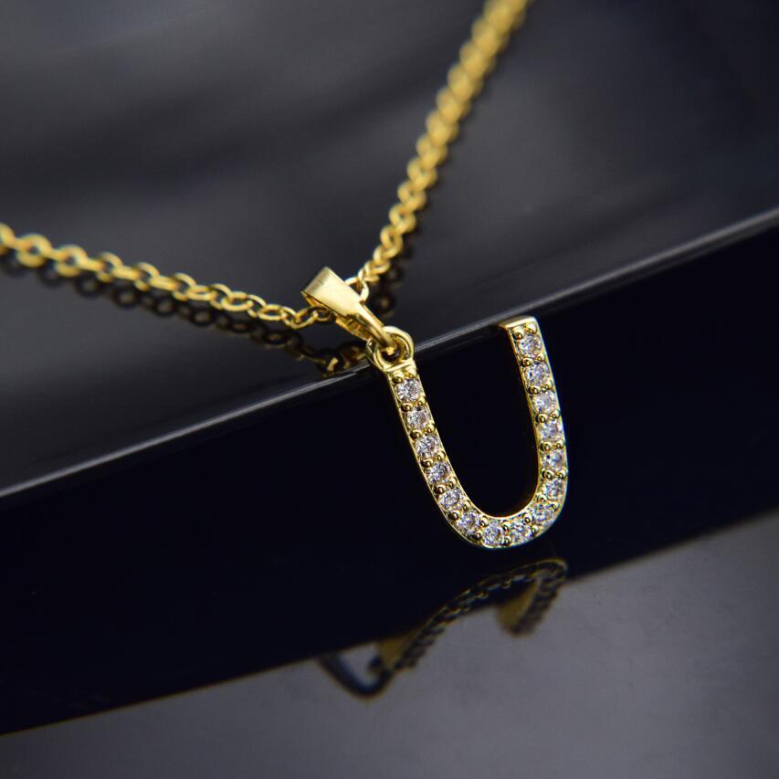 Elegant Zircon Initial Necklace