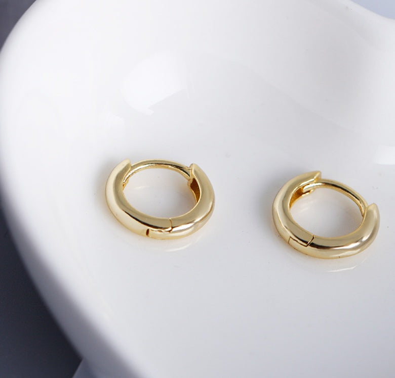 Classic Gold Hoops Earring