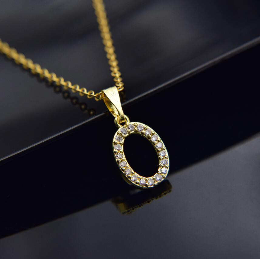 Elegant Zircon Initial Necklace