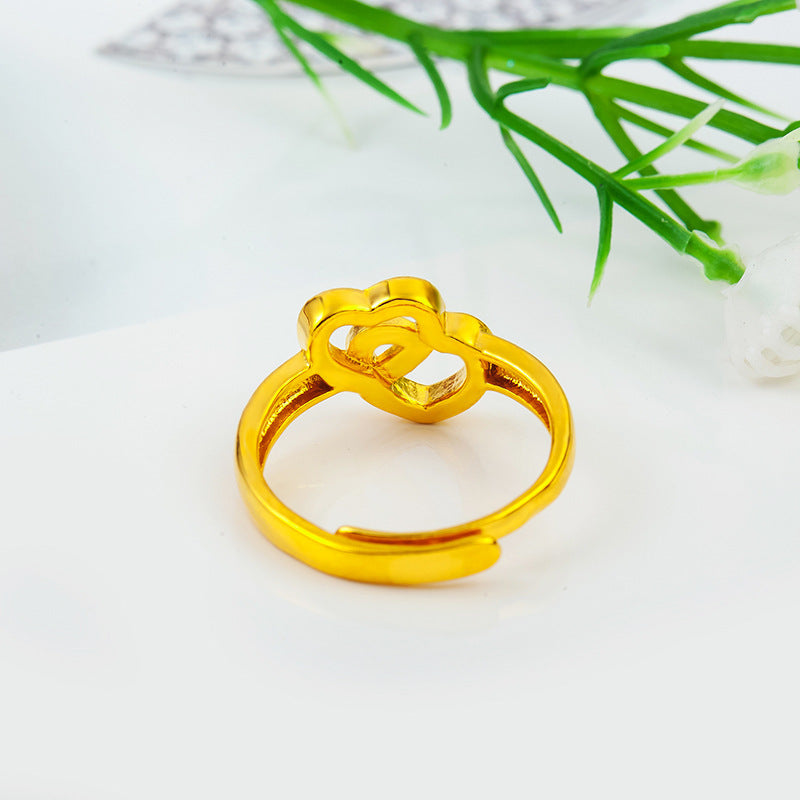 Intertwined Hearts Ring