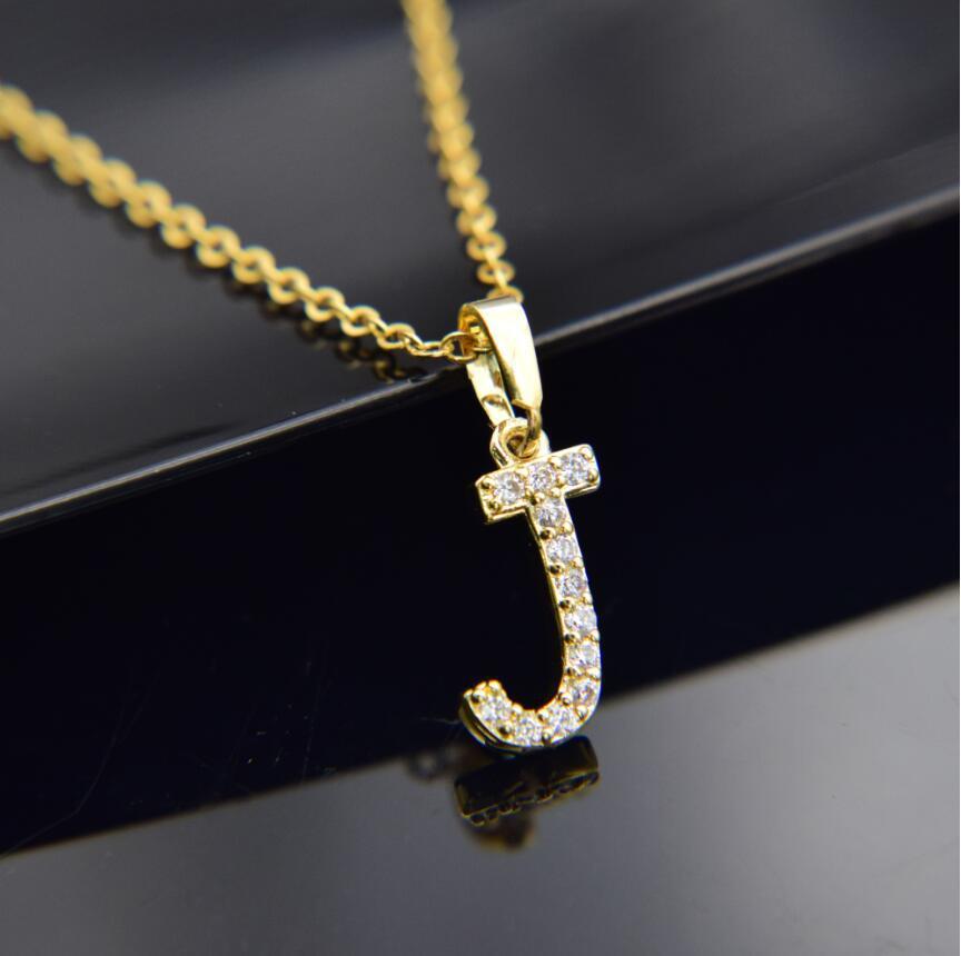 Elegant Zircon Initial Necklace