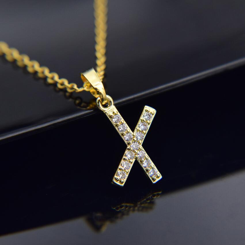 Elegant Zircon Initial Necklace