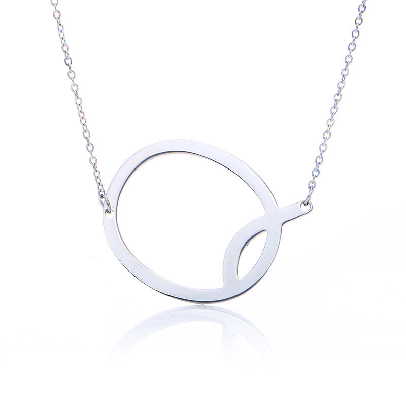 Initial Letter Pendant Necklace