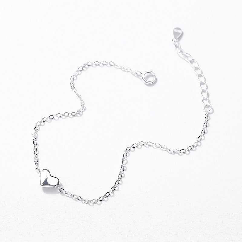 Dainty Heart Charm Bracelet