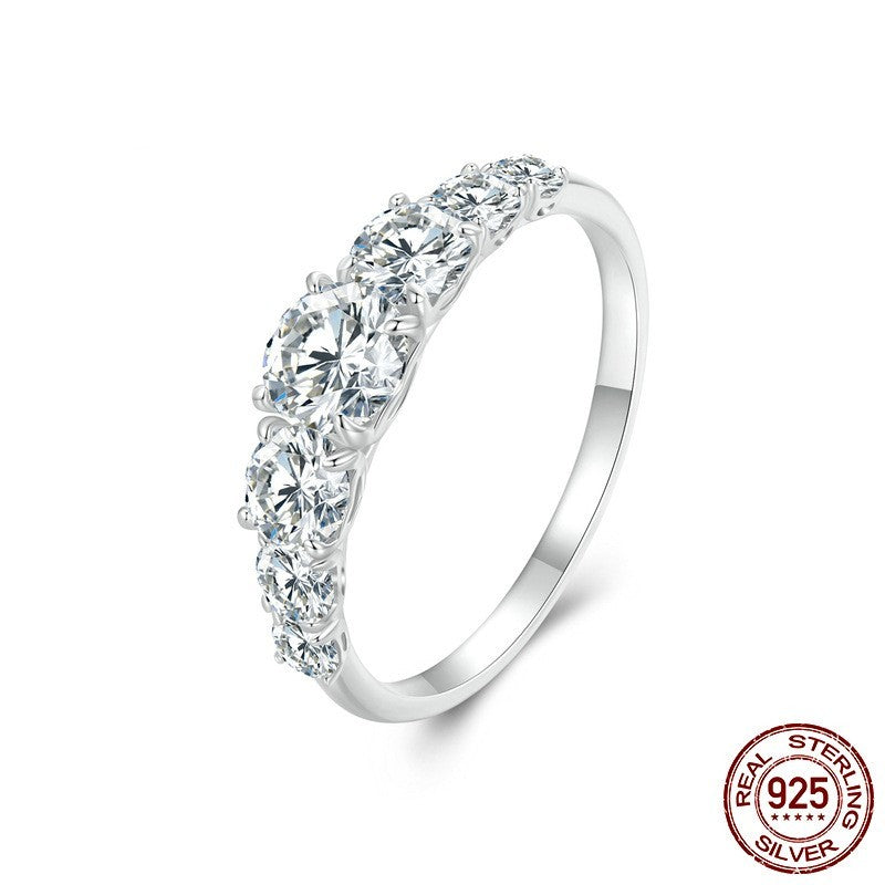 Silver Sparkling Diamond Ring