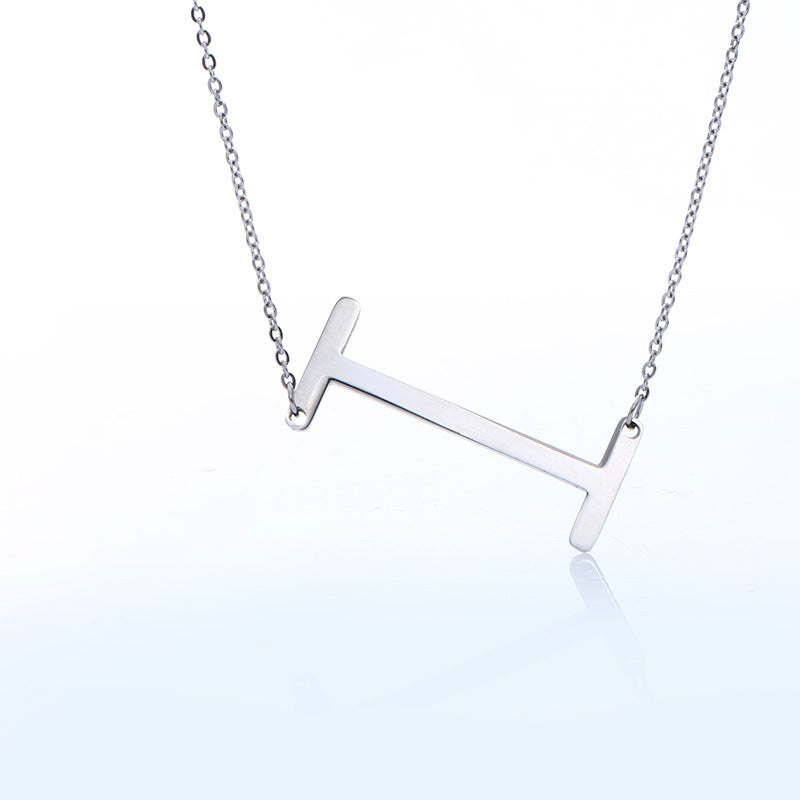 Initial Letter Pendant Necklace