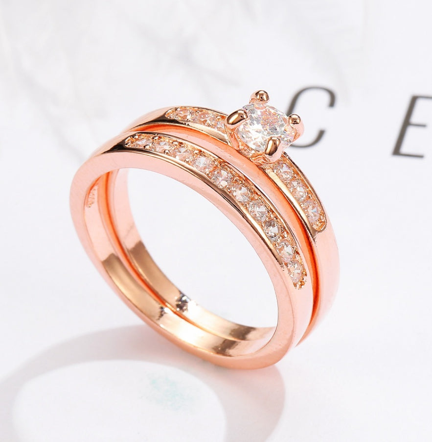 Eternal Rose & Diamond Sparkle Ring