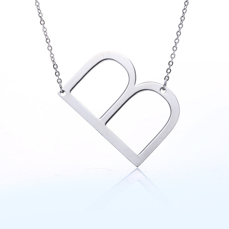 Initial Letter Pendant Necklace