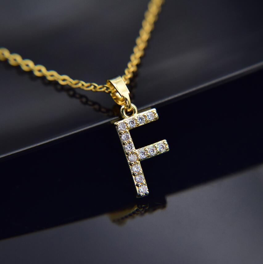 Elegant Zircon Initial Necklace