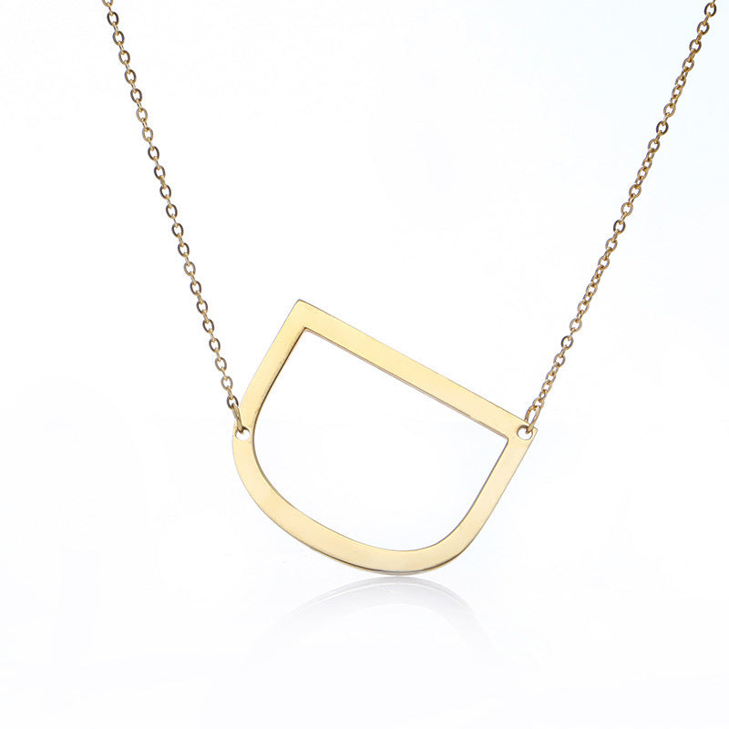 Initial Letter Pendant Necklace