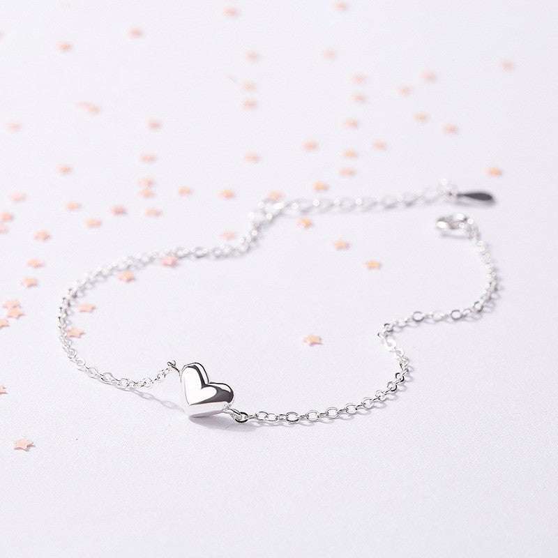 Dainty Heart Charm Bracelet