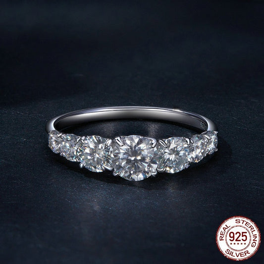 Silver Sparkling Diamond Ring