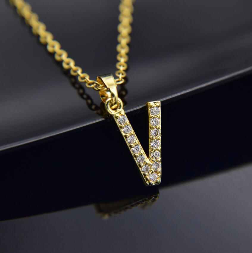 Elegant Zircon Initial Necklace