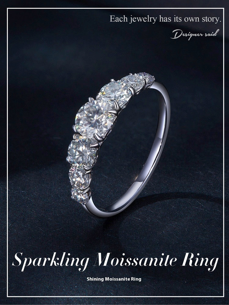 Silver Sparkling Diamond Ring