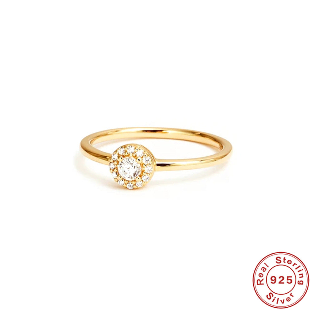 Radiant Moissanite Diamond Gold Ring