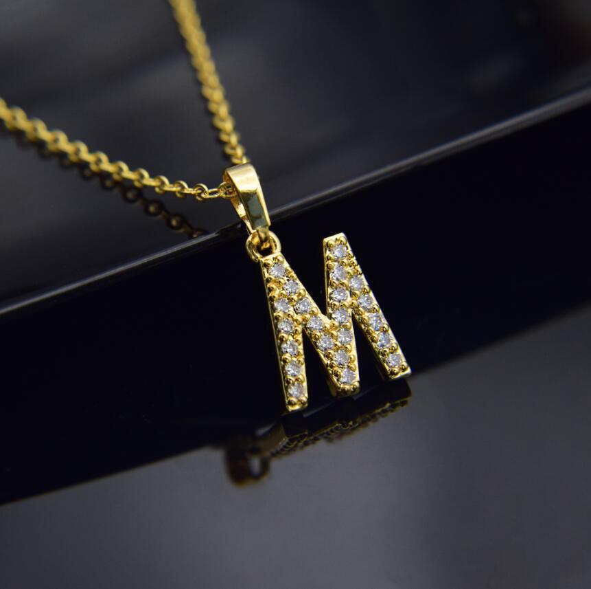 Elegant Zircon Initial Necklace