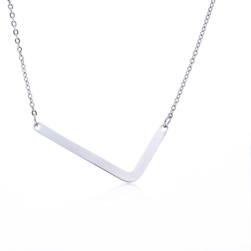 Initial Letter Pendant Necklace