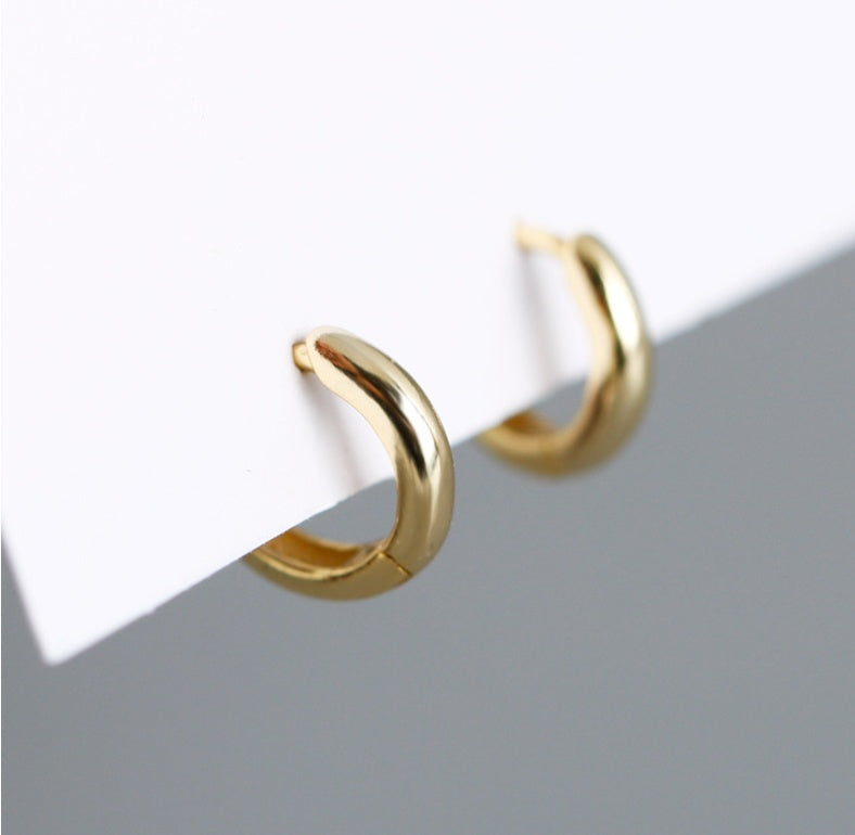 Classic Gold Hoops Earring