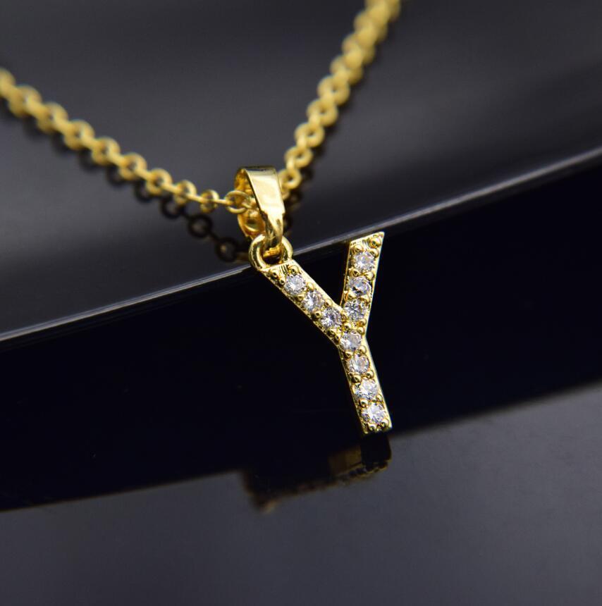 Elegant Zircon Initial Necklace