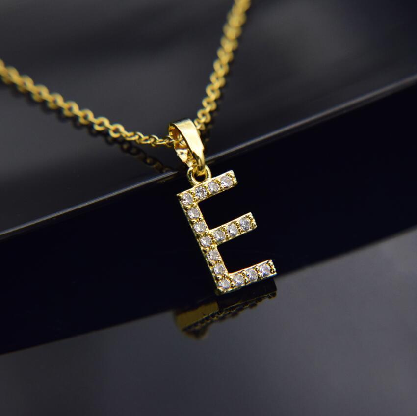 Elegant Zircon Initial Necklace