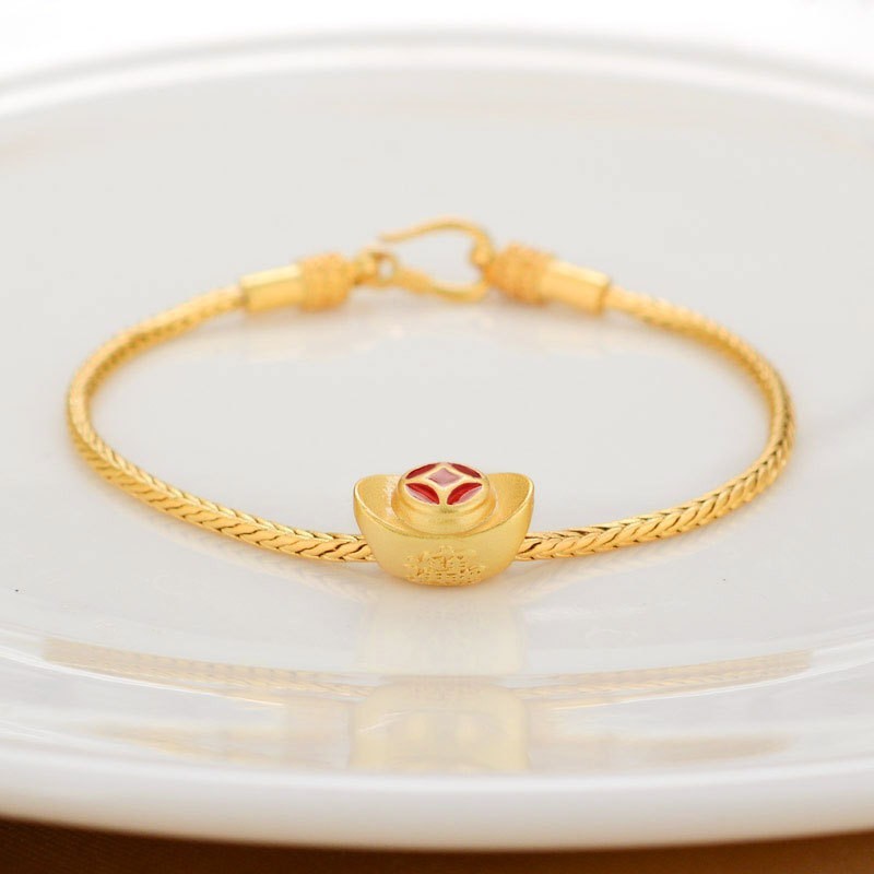 Chinese Knot Wish Gold Bracelet