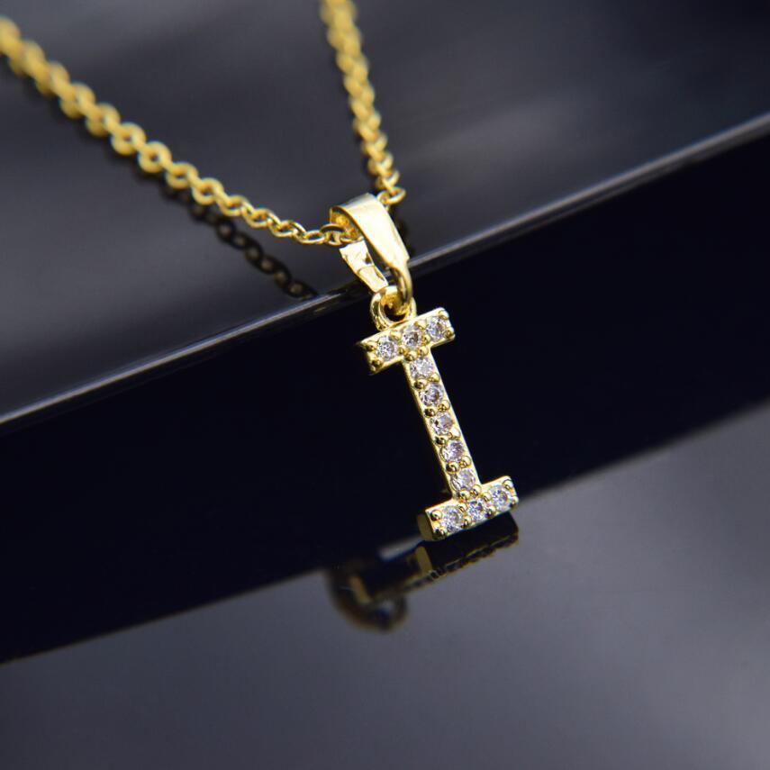 Elegant Zircon Initial Necklace