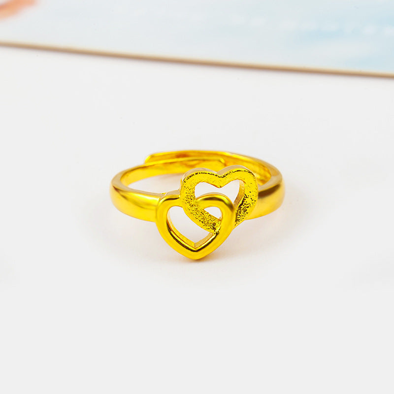 Intertwined Hearts Ring