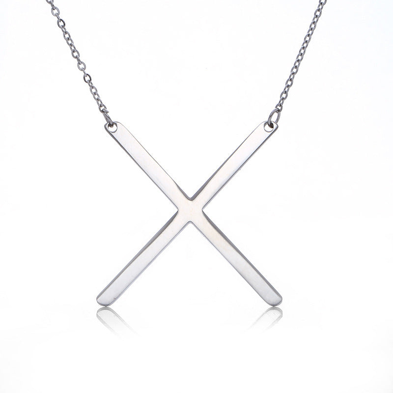 Initial Letter Pendant Necklace