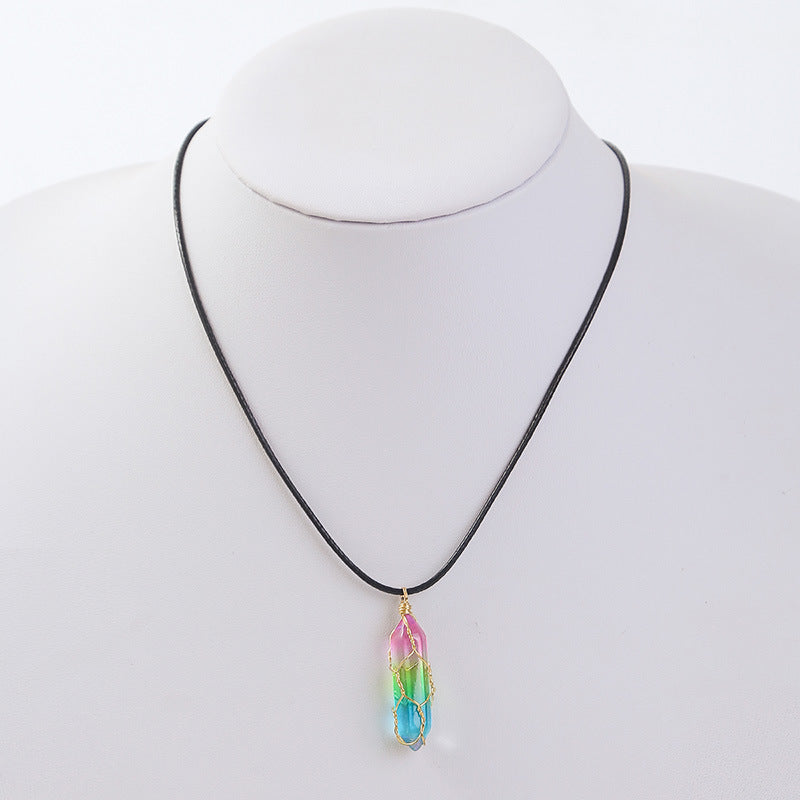 Prismatic Quartz Necklace