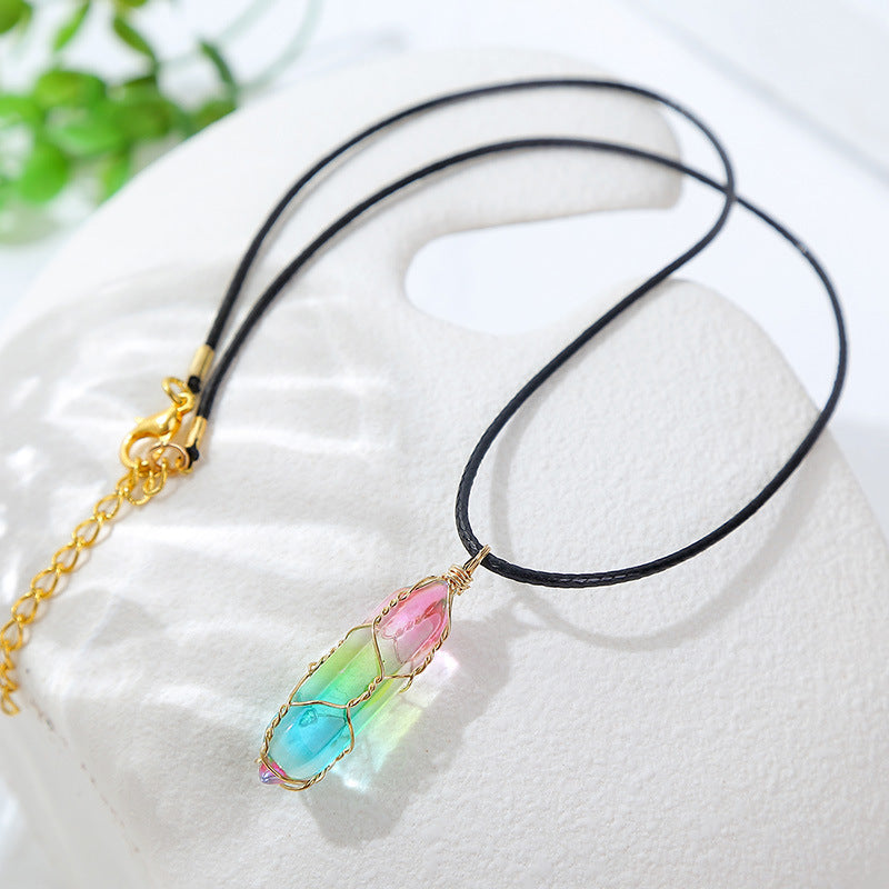 Prismatic Quartz Necklace