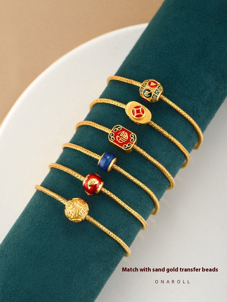 Chinese Knot Wish Gold Bracelet