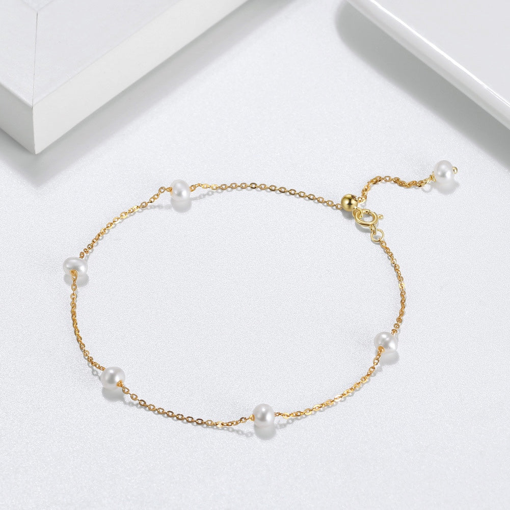 Golden Pearl Grace Bracelet