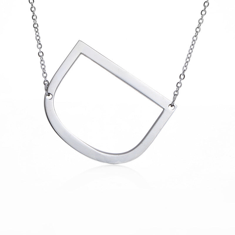 Initial Letter Pendant Necklace