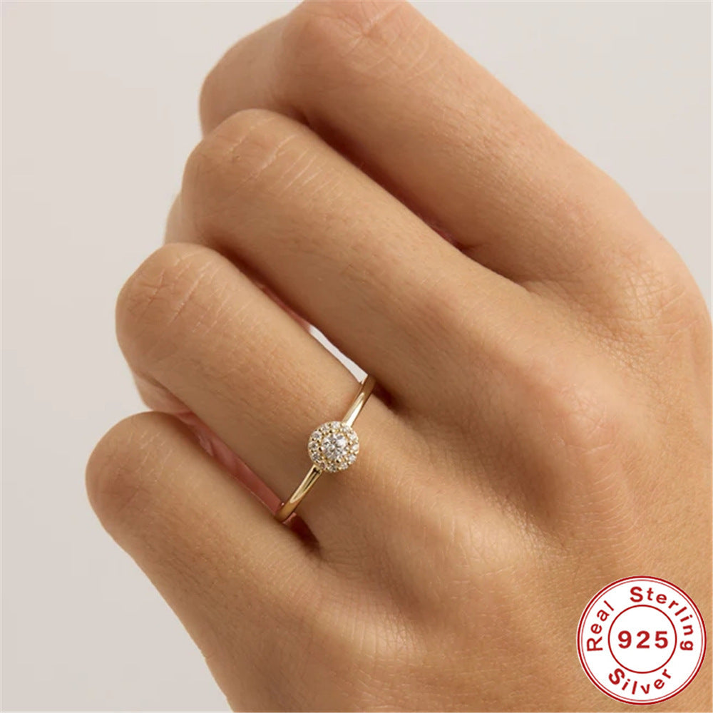 Radiant Moissanite Diamond Gold Ring