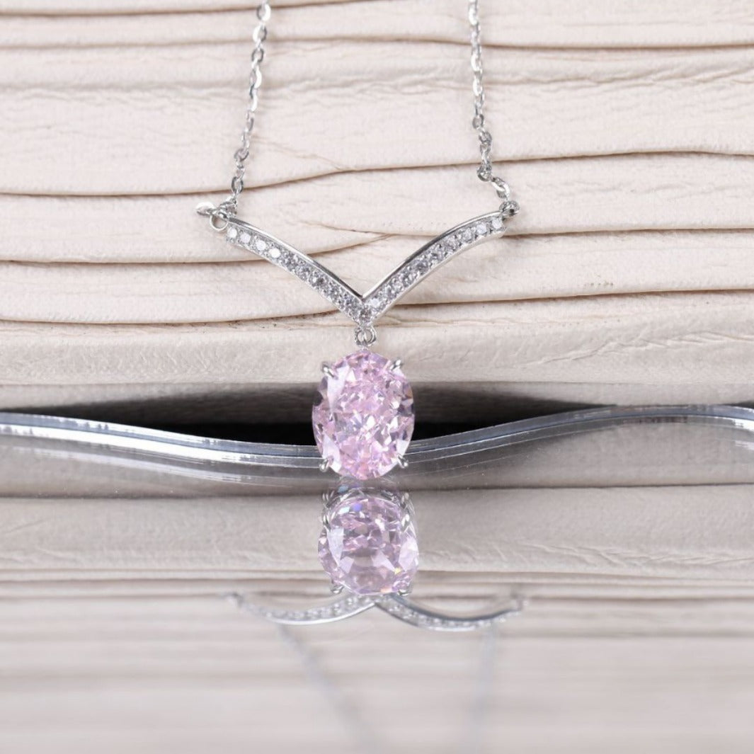 Lavender Ice Dazzling Bloom Necklace