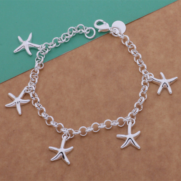 Silver Ocean Breeze Charm Bracelet