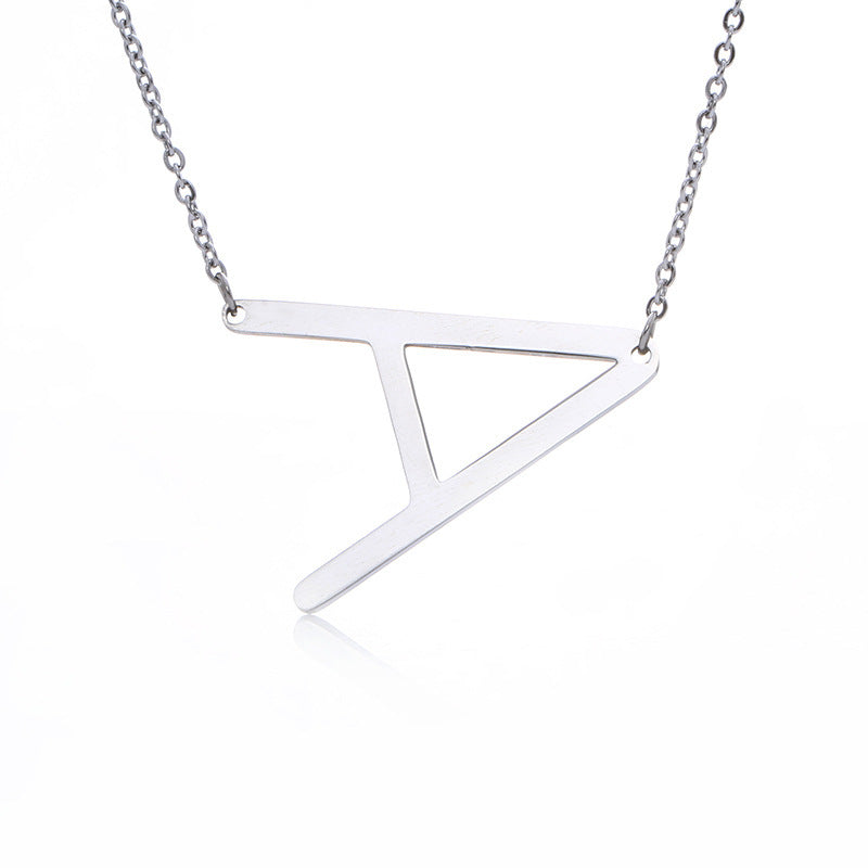 Initial Letter Pendant Necklace