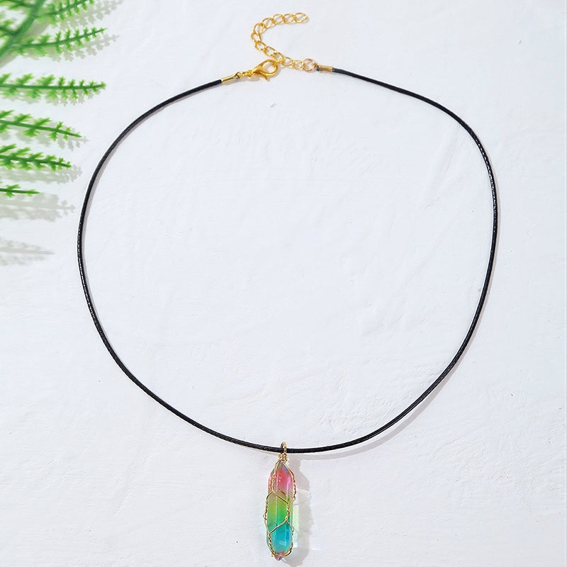 Prismatic Quartz Necklace