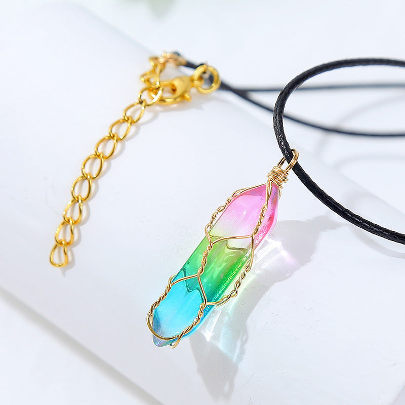 Prismatic Quartz Necklace