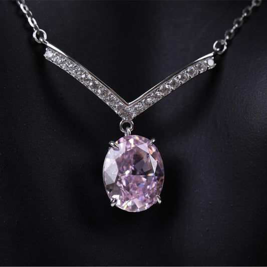 Lavender Ice Dazzling Bloom Necklace