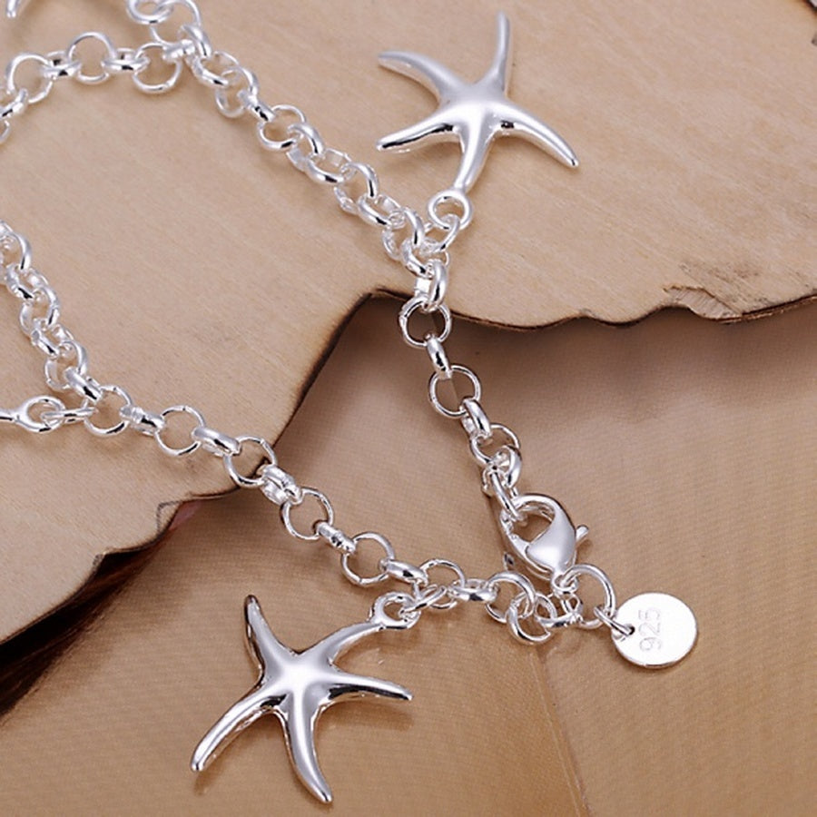 Silver Ocean Breeze Charm Bracelet