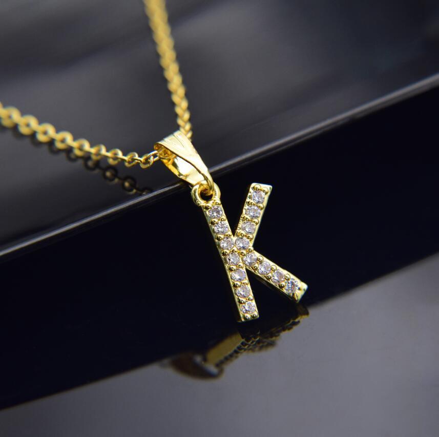 Elegant Zircon Initial Necklace