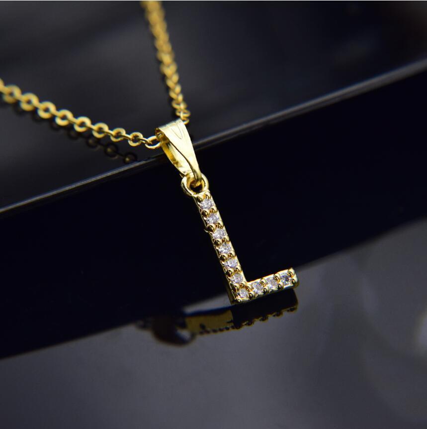 Elegant Zircon Initial Necklace