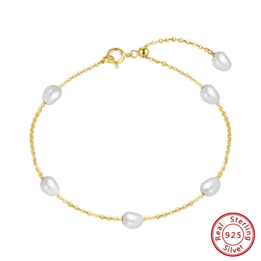 Golden Pearl Grace Bracelet