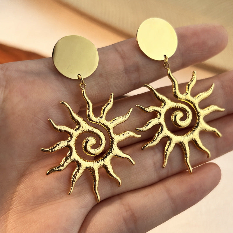 Radiant Sunflower Grace  Ring & Earrings Set