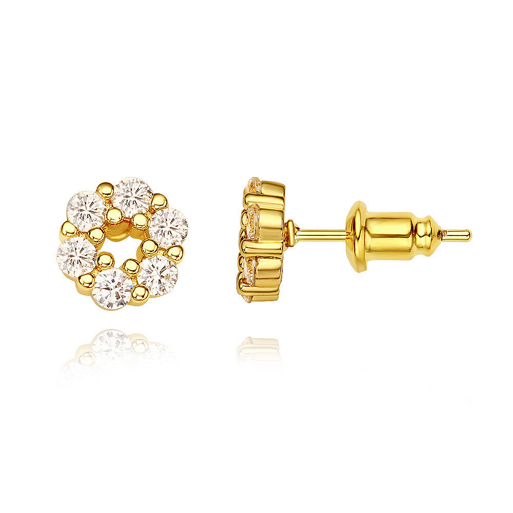 Sparkling Bloom Studs Earring